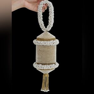 The Pearly Glam Beaded Evening Bag